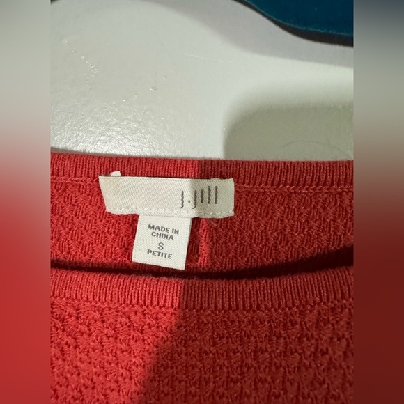 J. Jill women’s waffle knit orange tunic size small warm winter Comfy - Picture 4 of 5